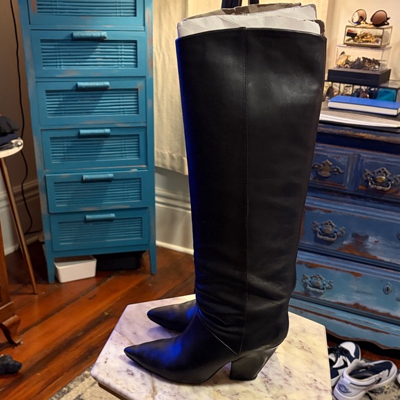 Tory Burch Knee-High Leather Boots - Picture 4 of 10